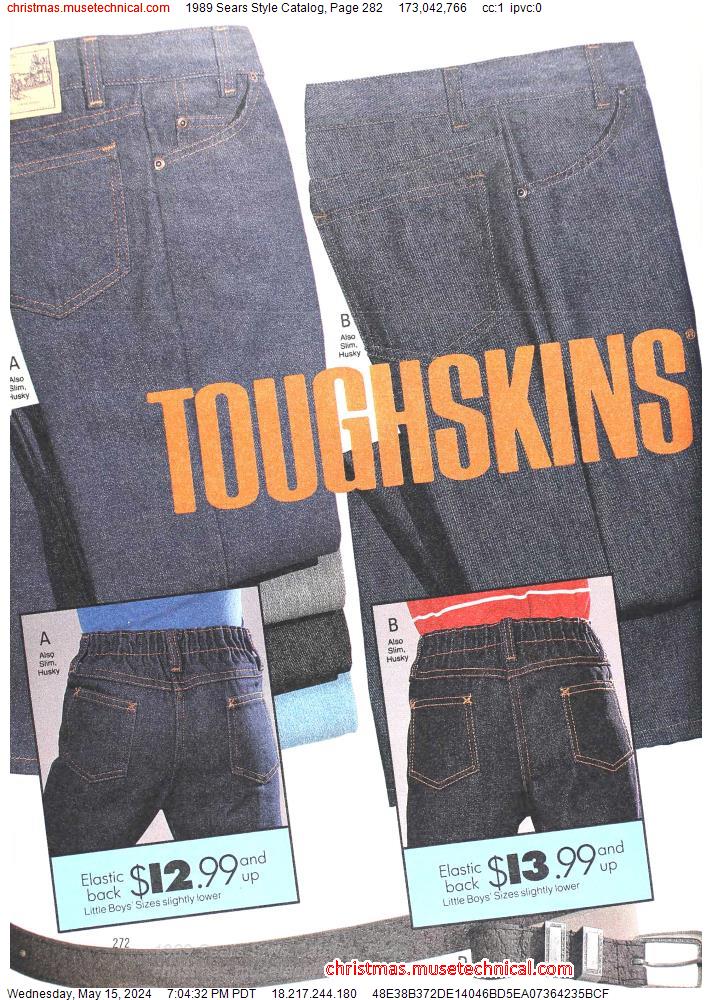 1989 Sears Style Catalog, Page 282