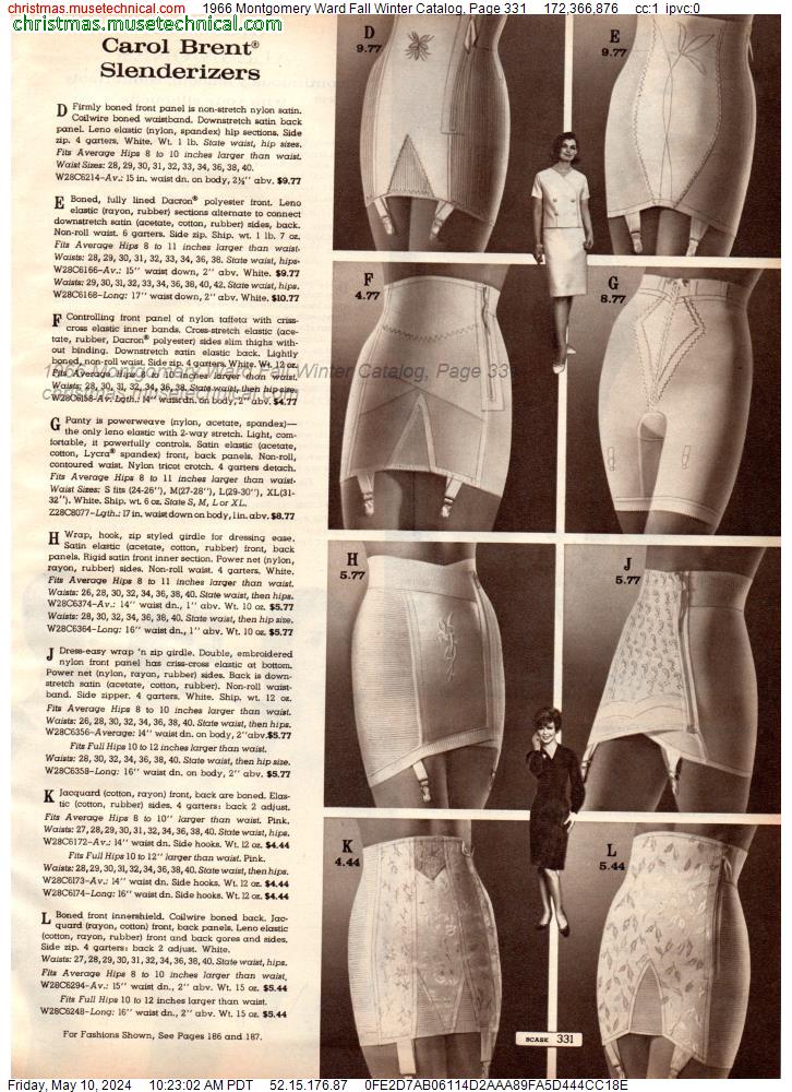 1966 Montgomery Ward Fall Winter Catalog, Page 331