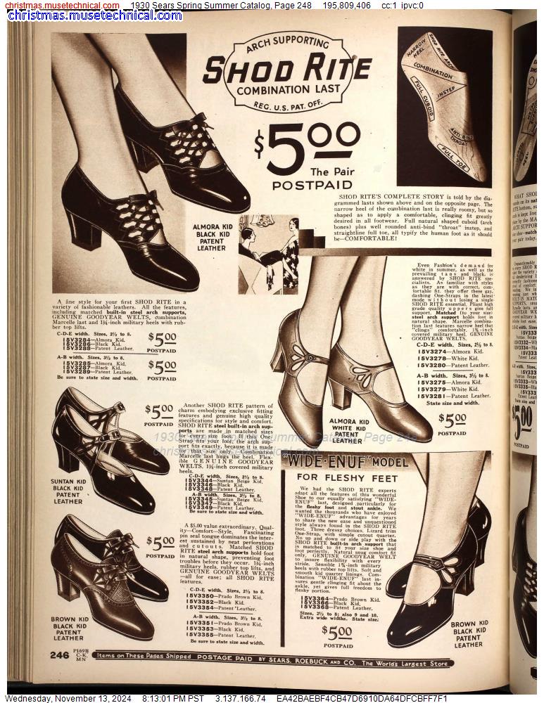 1930 Sears Spring Summer Catalog, Page 248