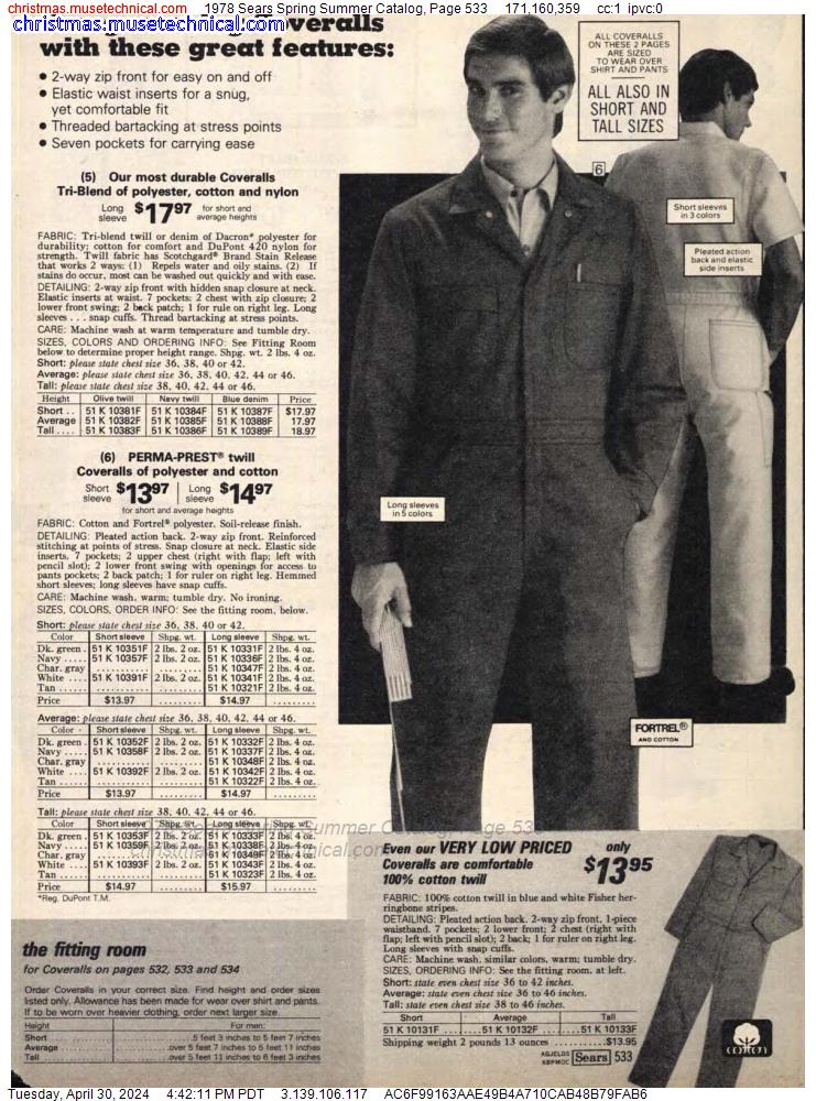 1978 Sears Spring Summer Catalog, Page 533