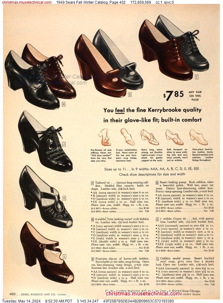 1949 Sears Fall Winter Catalog, Page 402