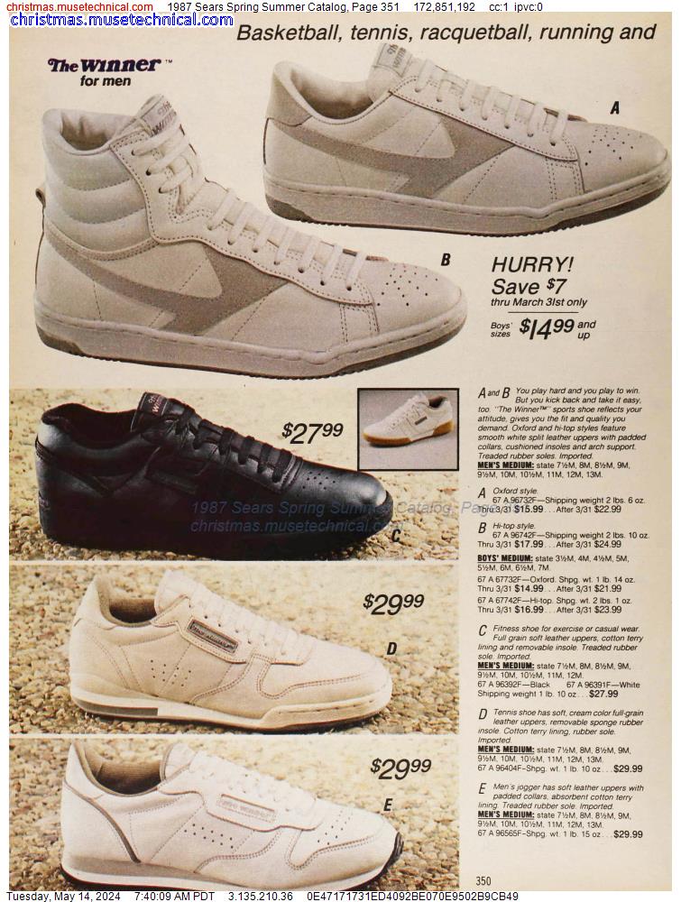 1987 Sears Spring Summer Catalog, Page 351