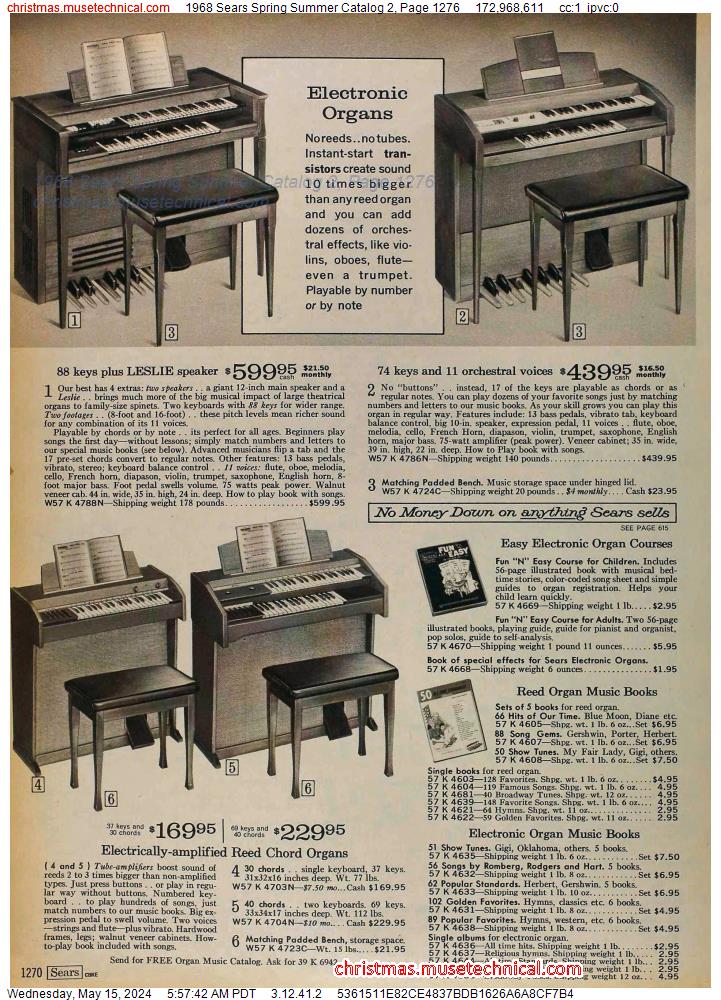 1968 Sears Spring Summer Catalog 2, Page 1276