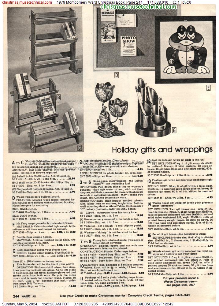 1979 Montgomery Ward Christmas Book, Page 244