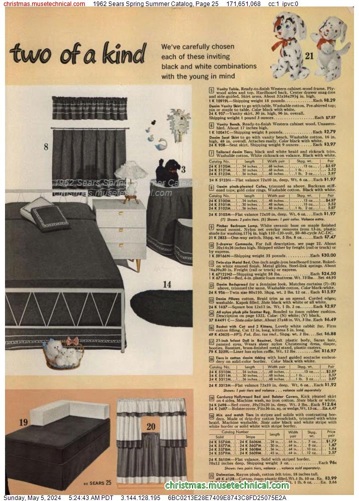 1962 Sears Spring Summer Catalog, Page 25