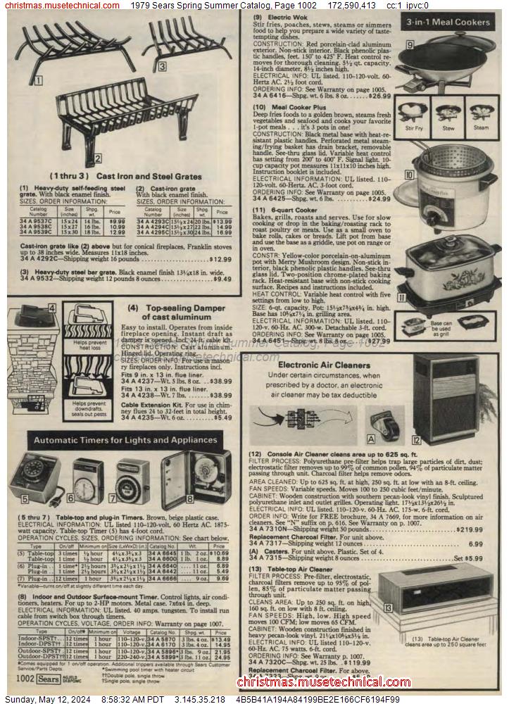1979 Sears Spring Summer Catalog, Page 1002