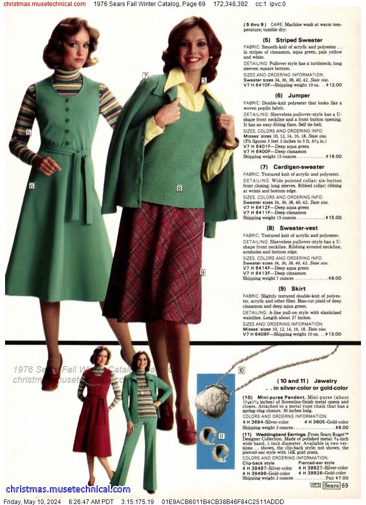 1976 Sears Fall Winter Catalog, Page 69