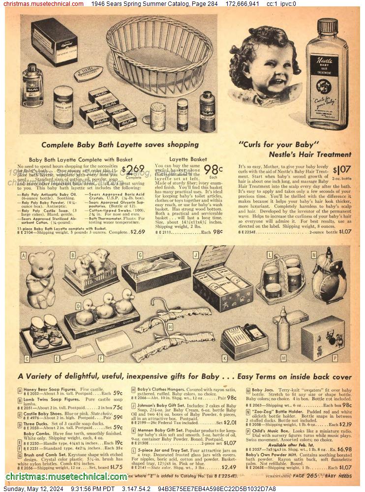 1946 Sears Spring Summer Catalog, Page 284
