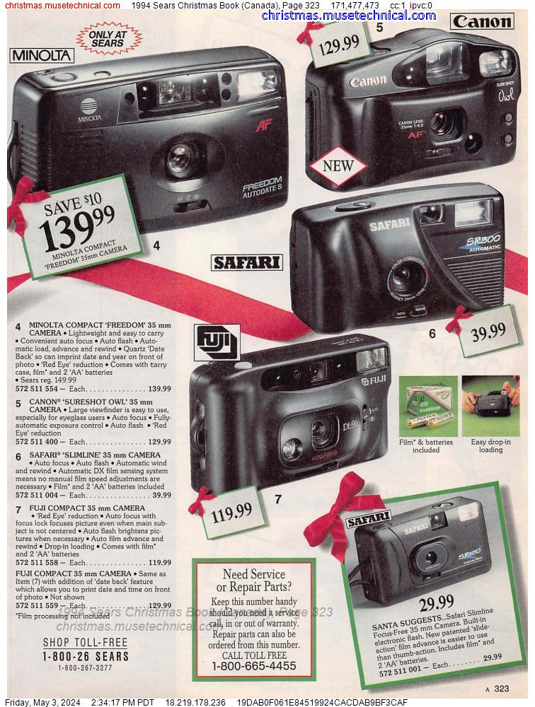 1994 Sears Christmas Book (Canada), Page 323