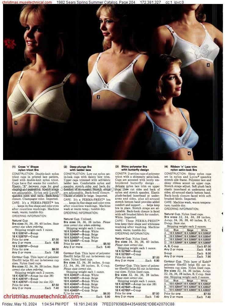 1982 Sears Spring Summer Catalog, Page 204