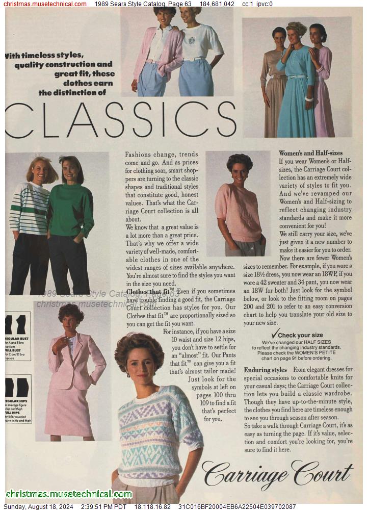 1989 Sears Style Catalog, Page 63