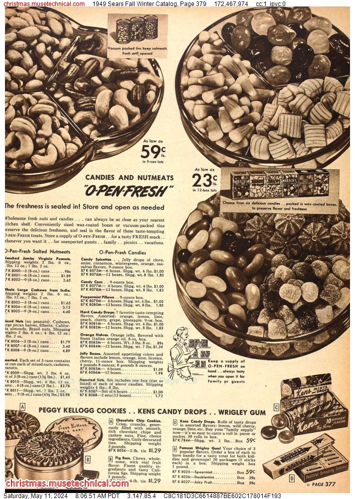 1949 Sears Fall Winter Catalog, Page 379