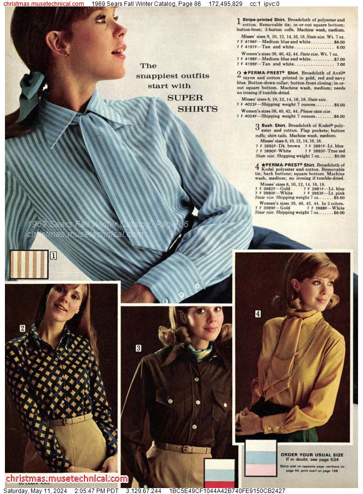 1969 Sears Fall Winter Catalog, Page 86
