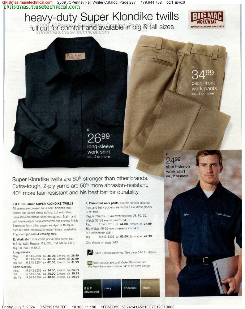 2009 JCPenney Fall Winter Catalog, Page 287