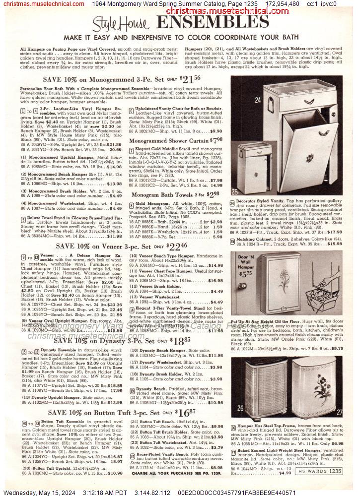 1964 Montgomery Ward Spring Summer Catalog, Page 1235