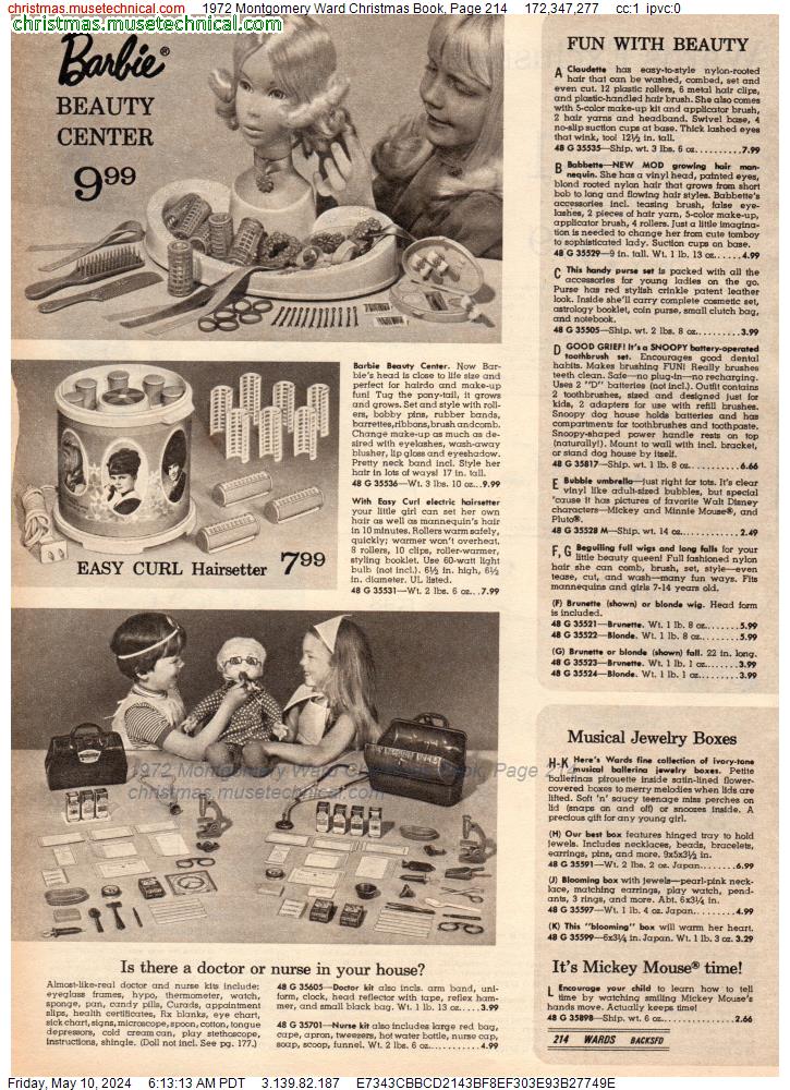 1972 Montgomery Ward Christmas Book, Page 214