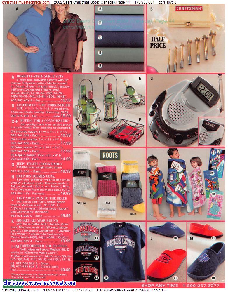 2002 Sears Christmas Book (Canada), Page 44