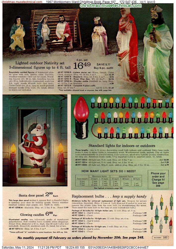 1967 Montgomery Ward Christmas Book, Page 187