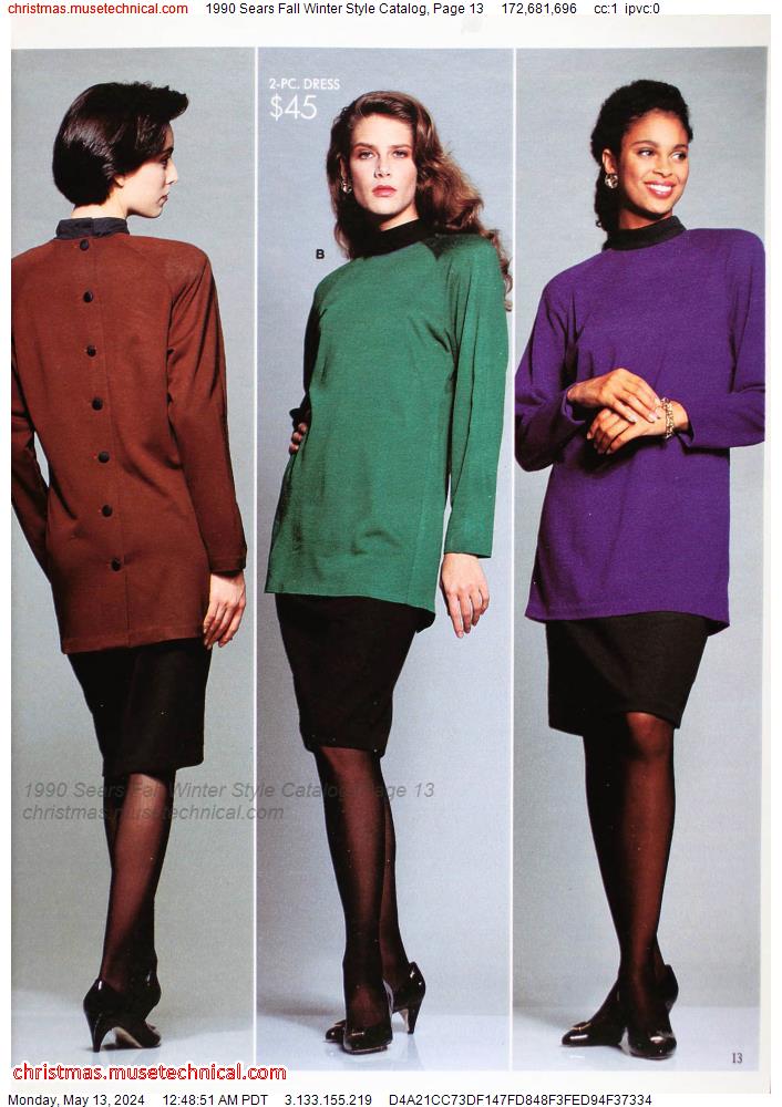1990 Sears Fall Winter Style Catalog, Page 13