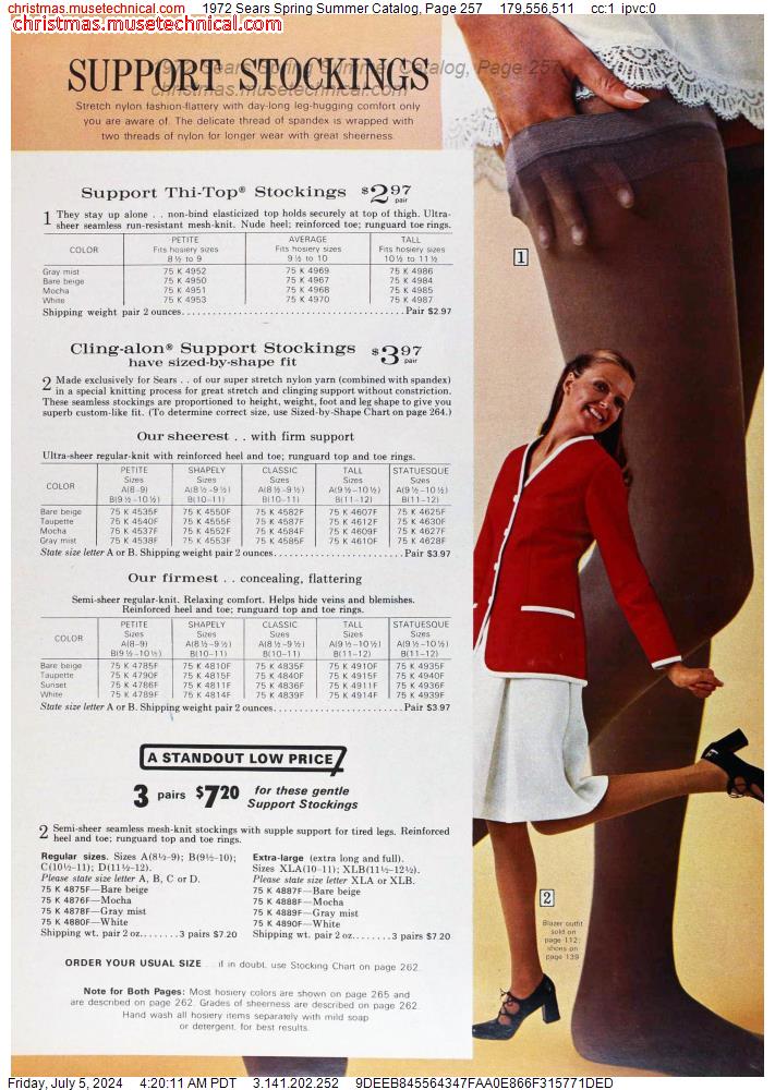 1972 Sears Spring Summer Catalog, Page 257