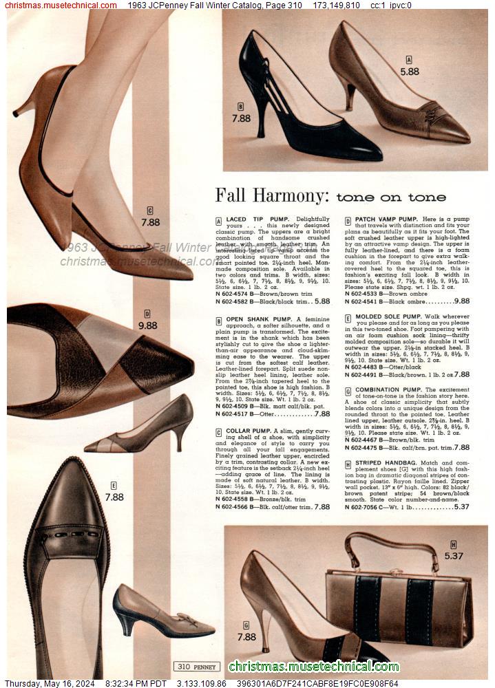 1963 JCPenney Fall Winter Catalog, Page 310