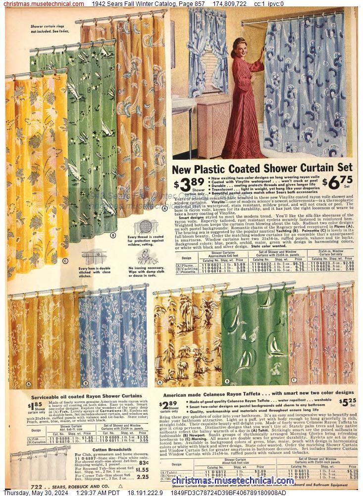 1942 Sears Fall Winter Catalog, Page 857