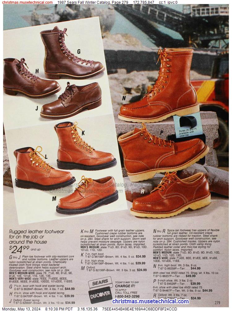 1987 Sears Fall Winter Catalog, Page 279