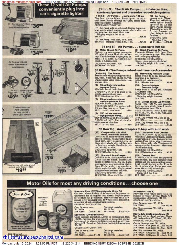 1978 Sears Spring Summer Catalog, Page 656