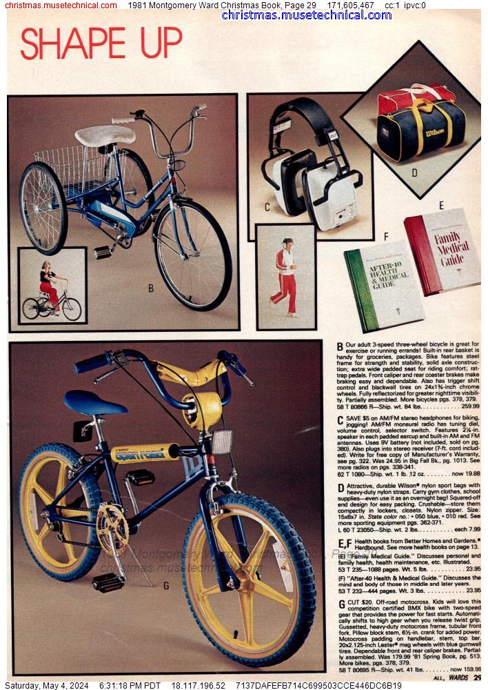 1981 Montgomery Ward Christmas Book, Page 29