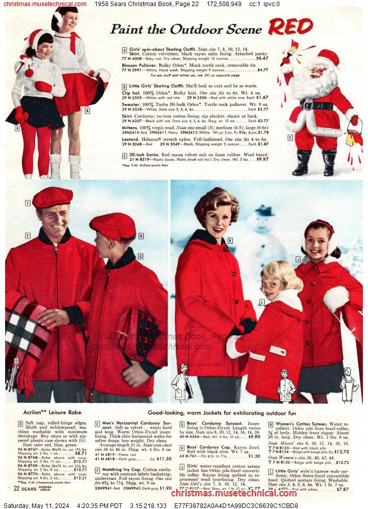 1958 Sears Christmas Book, Page 22