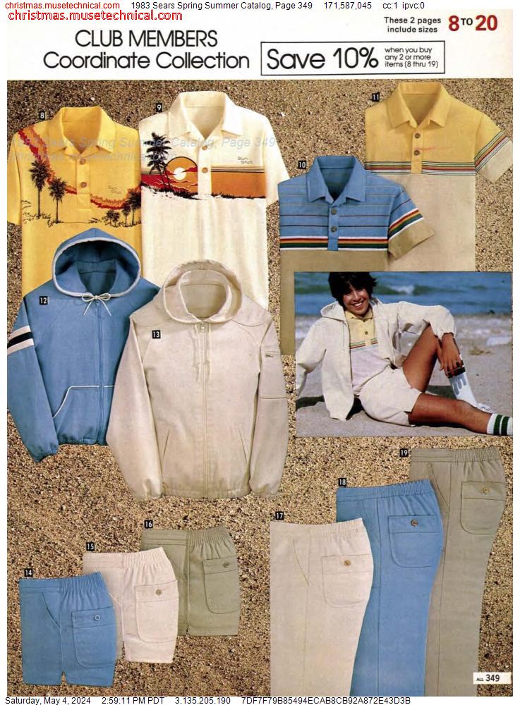 1983 Sears Spring Summer Catalog, Page 349
