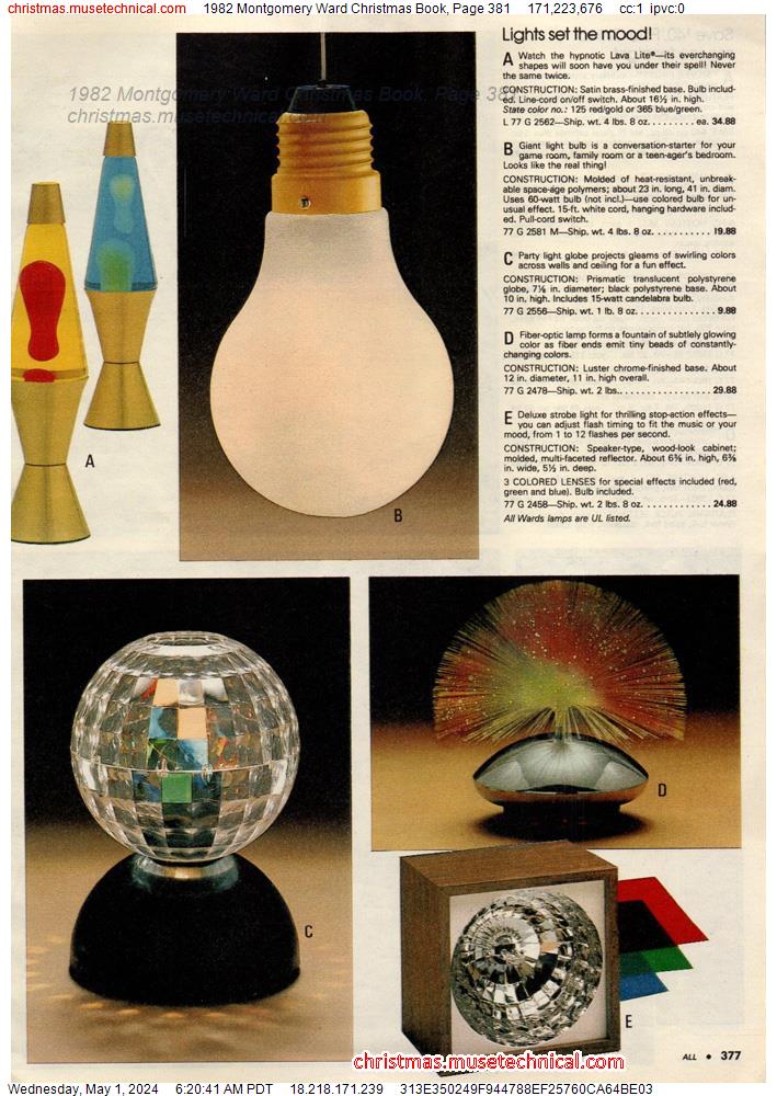 1982 Montgomery Ward Christmas Book, Page 381