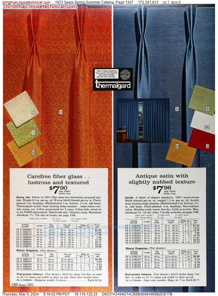 1973 Sears Spring Summer Catalog, Page 1357