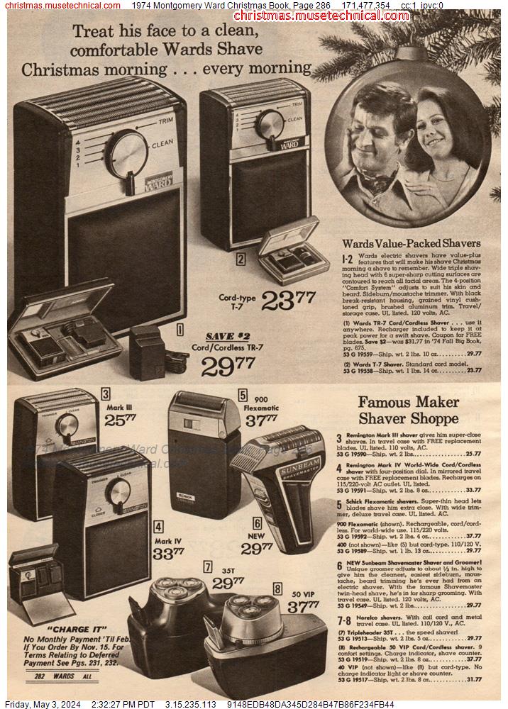 1974 Montgomery Ward Christmas Book, Page 286