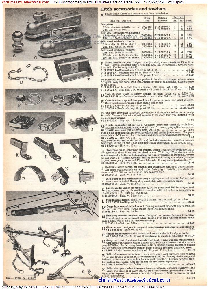 1985 Montgomery Ward Fall Winter Catalog, Page 522