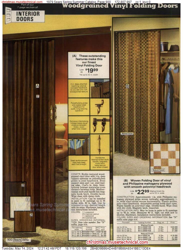 1979 Sears Spring Summer Catalog, Page 900
