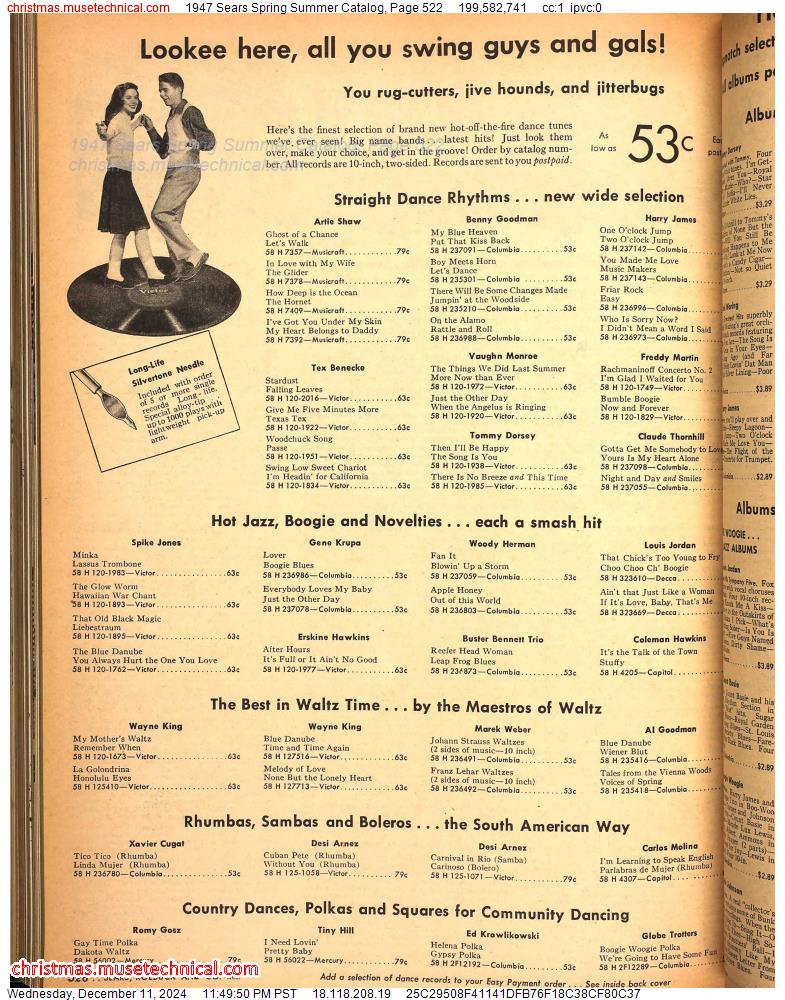 1947 Sears Spring Summer Catalog, Page 522