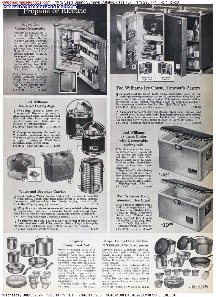 1972 Sears Spring Summer Catalog, Page 737