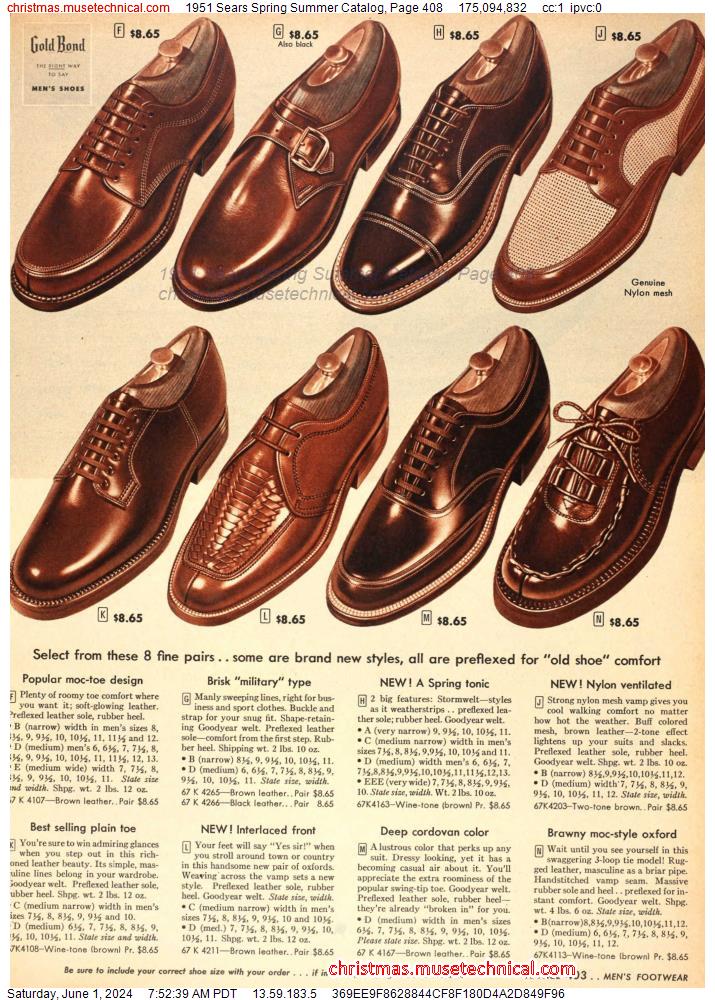 1951 Sears Spring Summer Catalog, Page 408