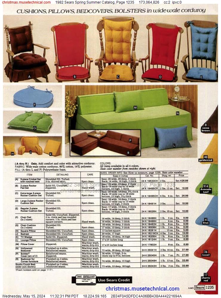 1982 Sears Spring Summer Catalog, Page 1235