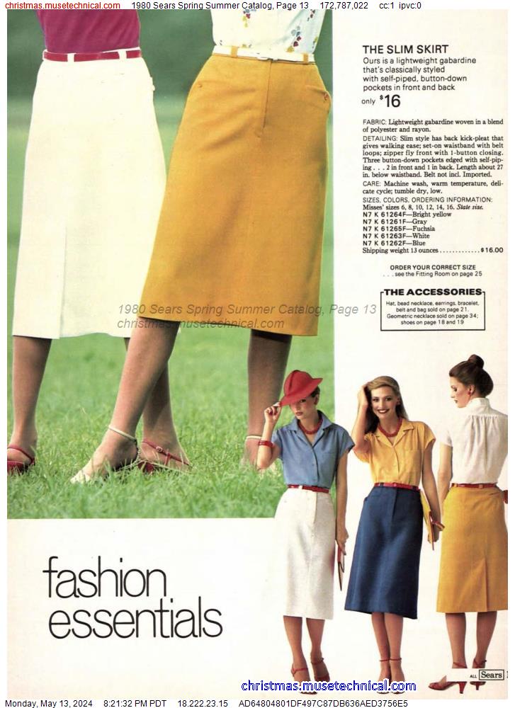 1980 Sears Spring Summer Catalog, Page 13