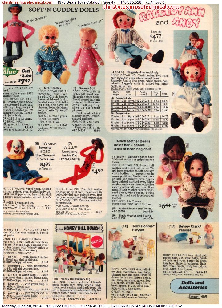 1978 Sears Toys Catalog, Page 47