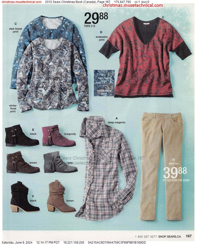 2012 Sears Christmas Book (Canada), Page 167