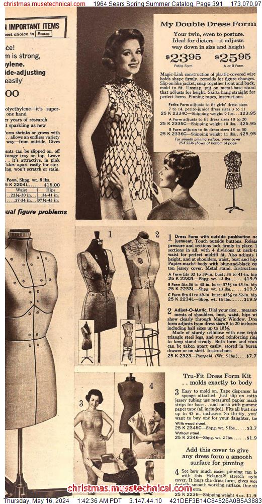 1964 Sears Spring Summer Catalog, Page 391
