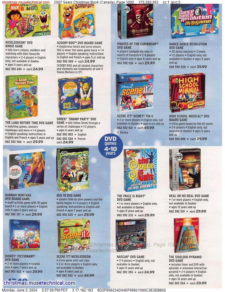 2007 Sears Christmas Book (Canada), Page 1080