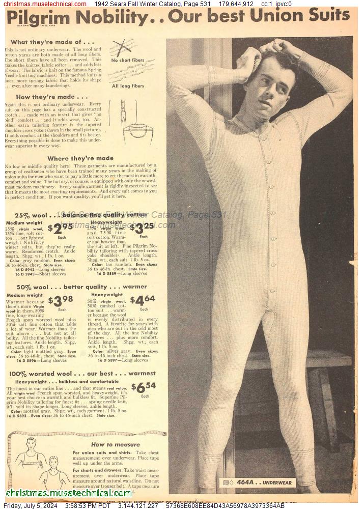 1942 Sears Fall Winter Catalog, Page 531