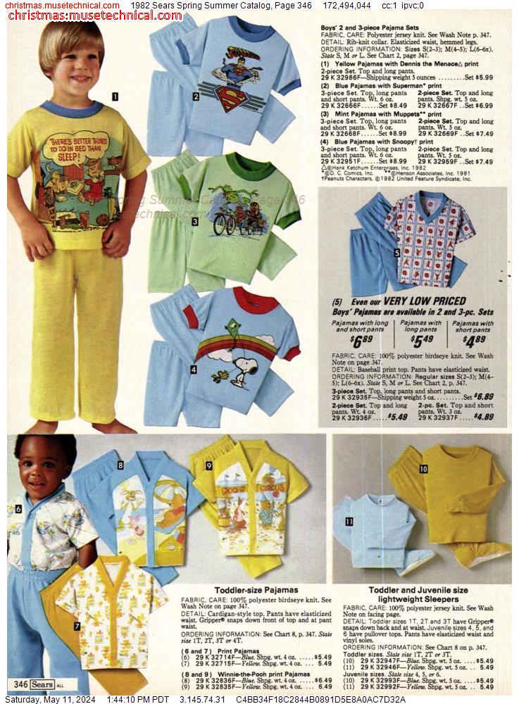 1982 Sears Spring Summer Catalog, Page 346