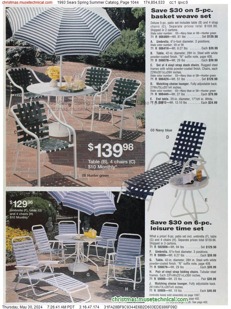1993 Sears Spring Summer Catalog, Page 1044