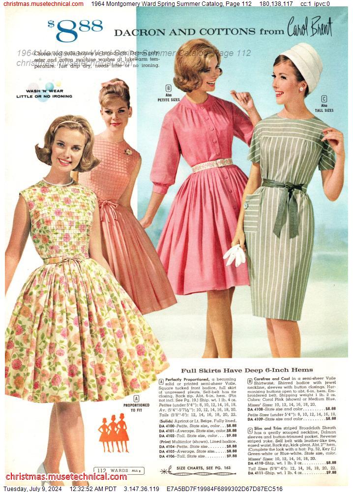 1964 Montgomery Ward Spring Summer Catalog, Page 112