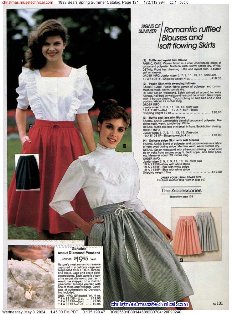 1983 Sears Spring Summer Catalog, Page 131